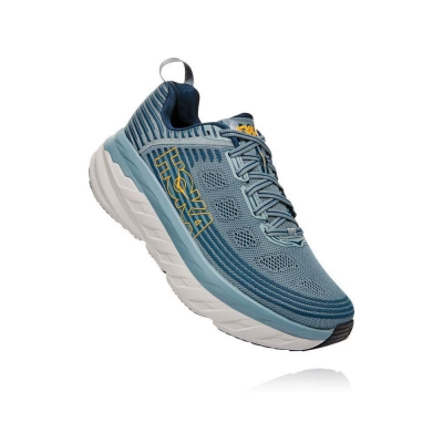 Men's Hoka Bondi 6 Running Shoes Green | US92KLSTG