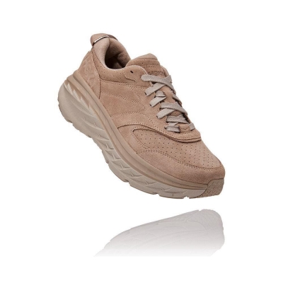 Men's Hoka Bondi L Walking Shoes Brown | US50TMVYP