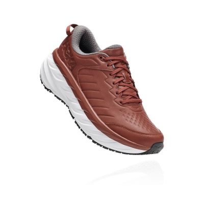 Men's Hoka Bondi SR Road Running Shoes Brown | US90TVNUH