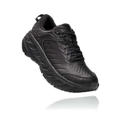 Men's Hoka Bondi SR Sneakers Black | US68PHGFD