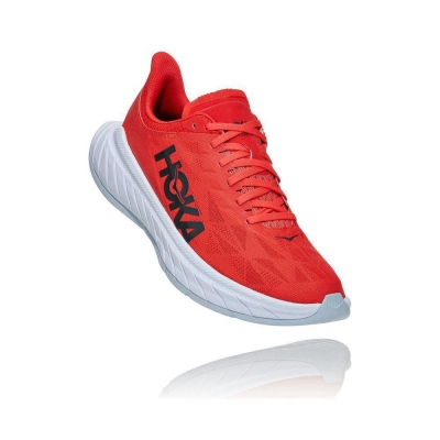 Men's Hoka Carbon X 2 Sneakers Red | US95XDKOQ