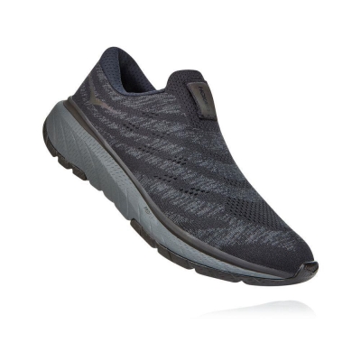 Men's Hoka Cavu 3 Road Running Shoes Black / Dark Grey | US84PJVLB