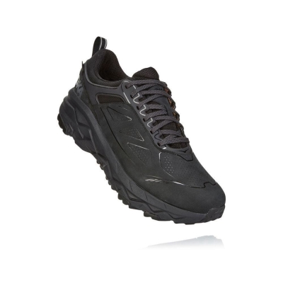 Men's Hoka Challenger Low GORE-TEX Trail Running Shoes Black | US87ZFDJX