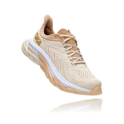 Men's Hoka Clifton Edge Road Running Shoes Beige | US36ZWFLR