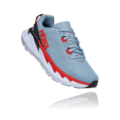 Men's Hoka Elevon 2 Road Running Shoes Blue / Red | US51SFMAK