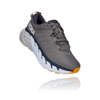 Men's Hoka Gaviota 3 Running Shoes Grey | US93YFMUX