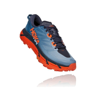 Men's Hoka Mafate Speed 3 Trail Running Shoes Blue | US91KEFWD