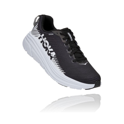 Men's Hoka Rincon 2 Road Running Shoes Black | US39BESGD