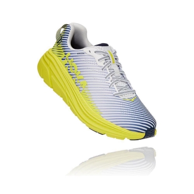 Men's Hoka Rincon 2 Road Running Shoes White | US54PWAMS