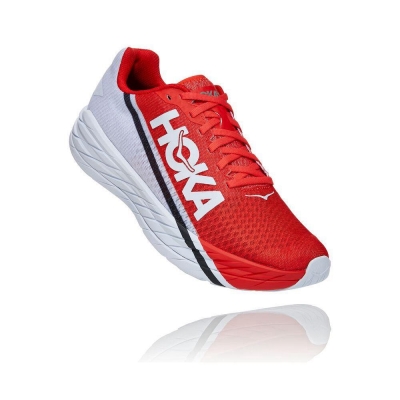 Men's Hoka Rocket X Road Running Shoes Red | US46NJPVX