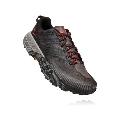 Men's Hoka Speedgoat 4 Running Shoes Grey | US65XDPBR