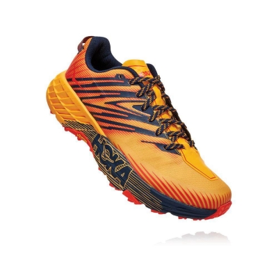 Men's Hoka Speedgoat 4 Running Shoes Yellow | US50NQECA