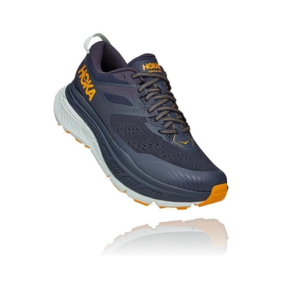 Men's Hoka Stinson ATR 6 Hiking Shoes Navy | US26SJIMV