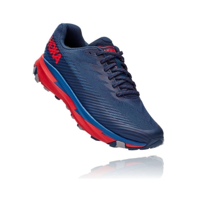 Men's Hoka Torrent 2 Trail Running Shoes Navy | US20QLYBX