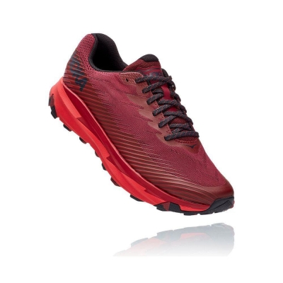 Men's Hoka Torrent 2 Trail Running Shoes Burgundy | US86WDQGR