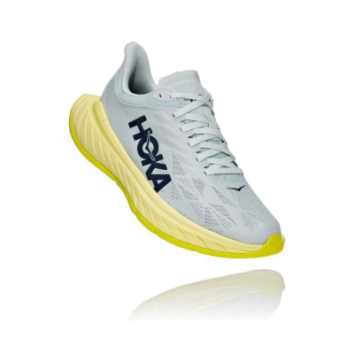 Women's Hoka Carbon X 2 Road Running Shoes White / Yellow | US50BTLIC