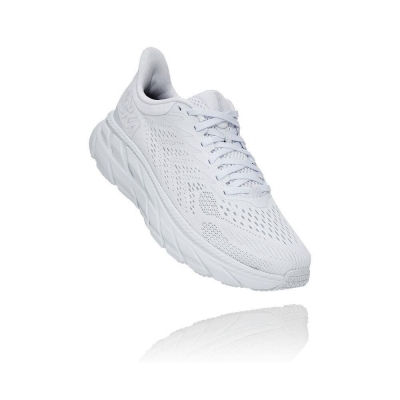 Women's Hoka Clifton 7 Road Running Shoes White | US07ZNCSA