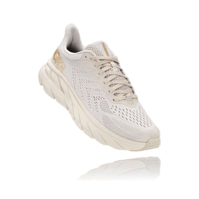 Women's Hoka Clifton 7 Running Shoes Beige | US36YIOGZ