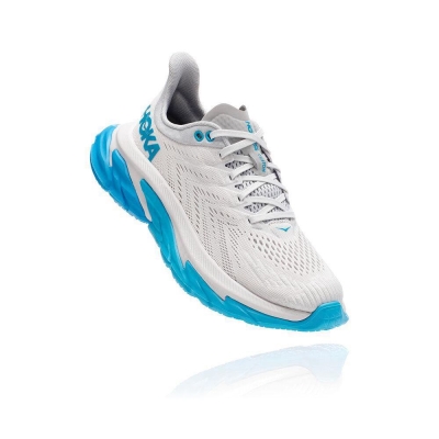 Women's Hoka Clifton Edge Road Running Shoes White / Blue | US69JQWEP