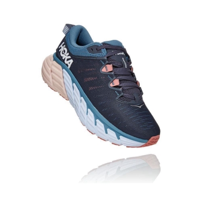 Women's Hoka Gaviota 3 Running Shoes Navy | US89WYJVK