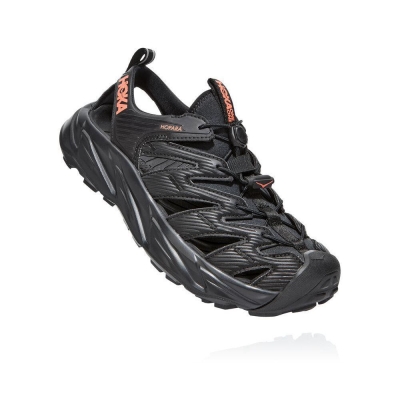 Women's Hoka Hopara Hiking Sandals Black | US65JALWG