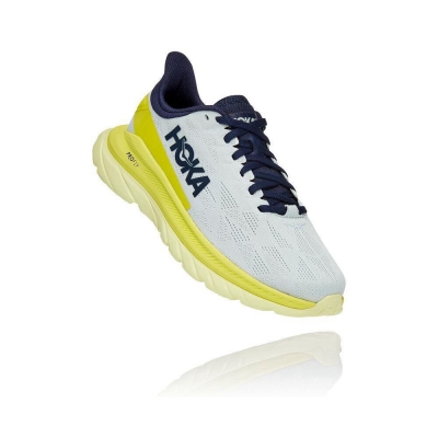 Women's Hoka Mach 4 Road Running Shoes White | US24VAYPB