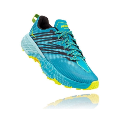 Women's Hoka Speedgoat 4 Trail Running Shoes Blue | US25IQHSN