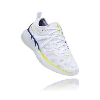 Women's Hoka Tivra Road Running Shoes White / Blue | US17CVNFY