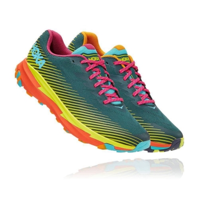 Women's Hoka Torrent 2 Trail Running Shoes Green | US01OKQPM