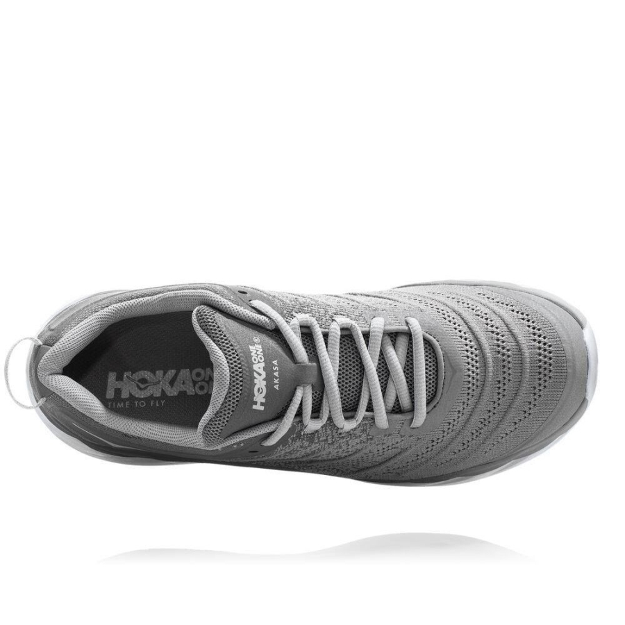 Men's Hoka Akasa Road Running Shoes Grey | US71QAOBG