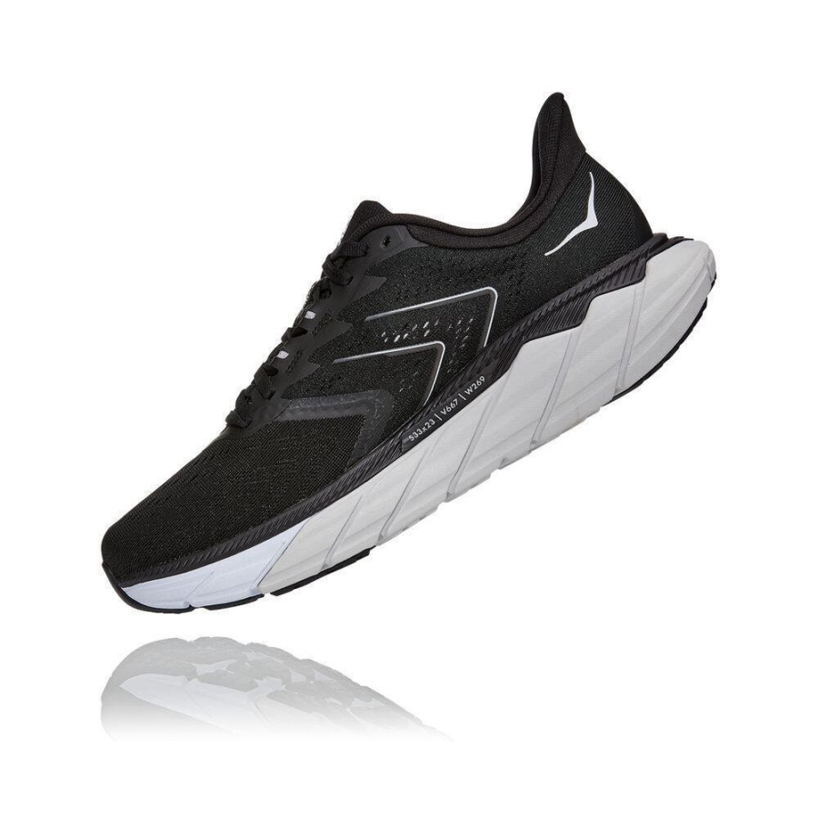 Men's Hoka Arahi 5 Training Shoes Black | US40FMWLC