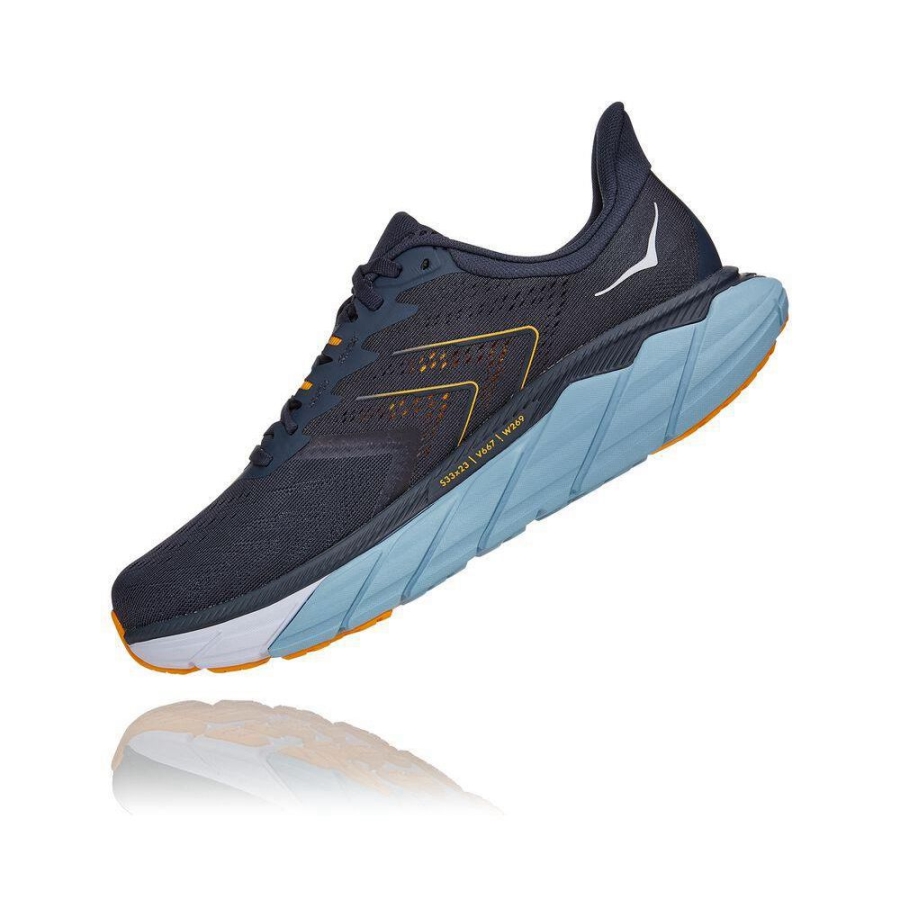 Men's Hoka Arahi 5 Training Shoes Navy | US70LJMNH