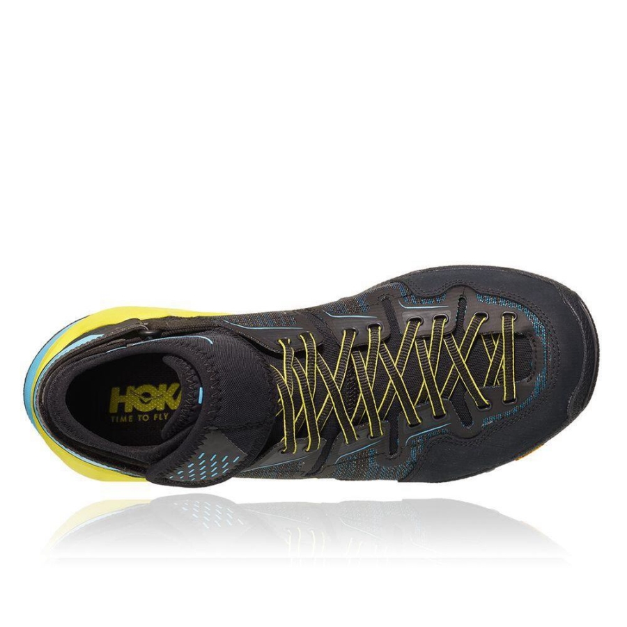 Men's Hoka Arkali Trail Running Shoes Black / Blue | US45AMBZY