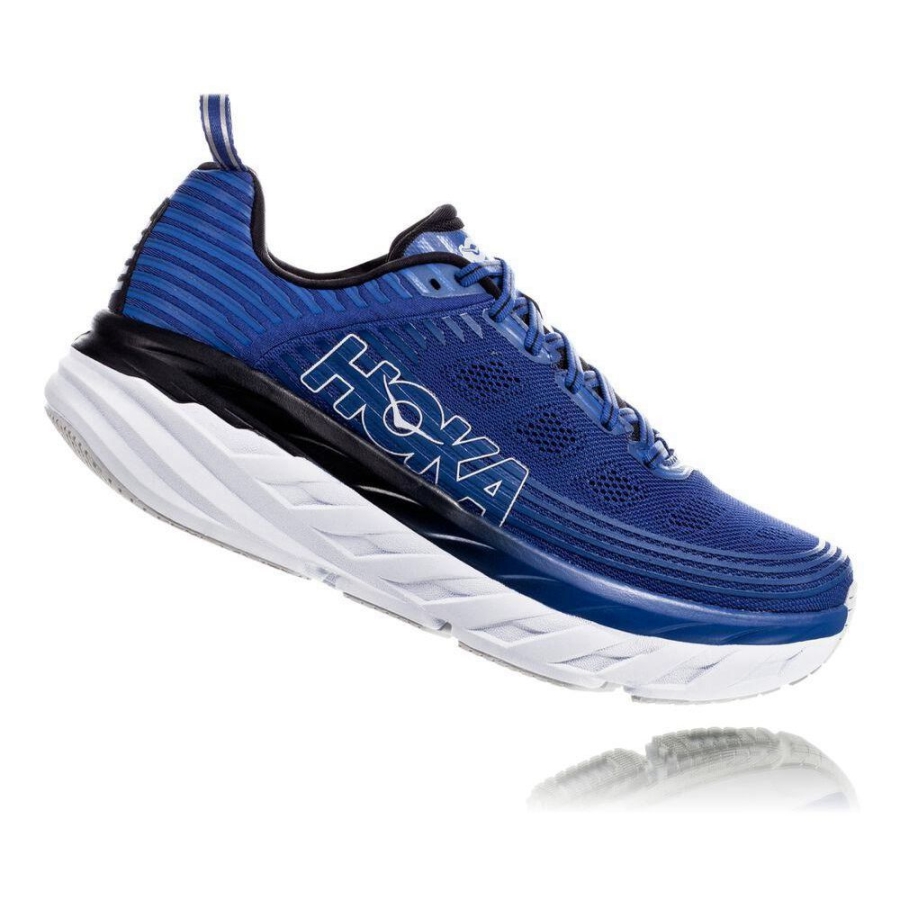 Men's Hoka Bondi 6 Sneakers Blue | US26AVCQB