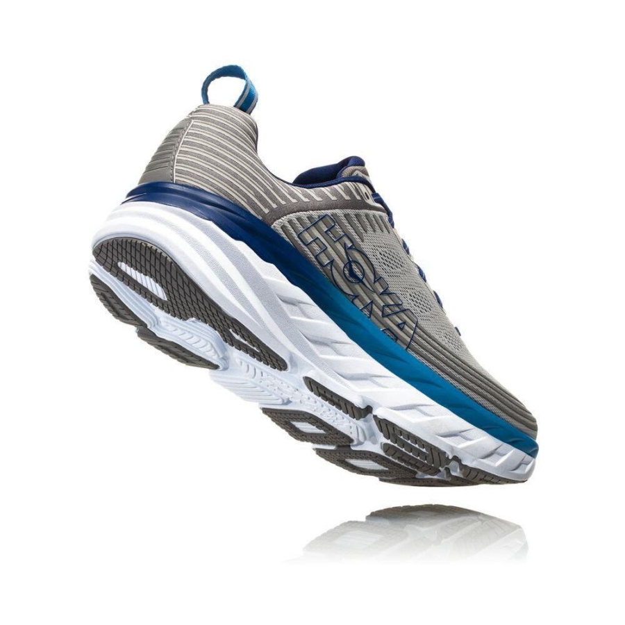 Men's Hoka Bondi 6 Sneakers Grey | US97WDUPT