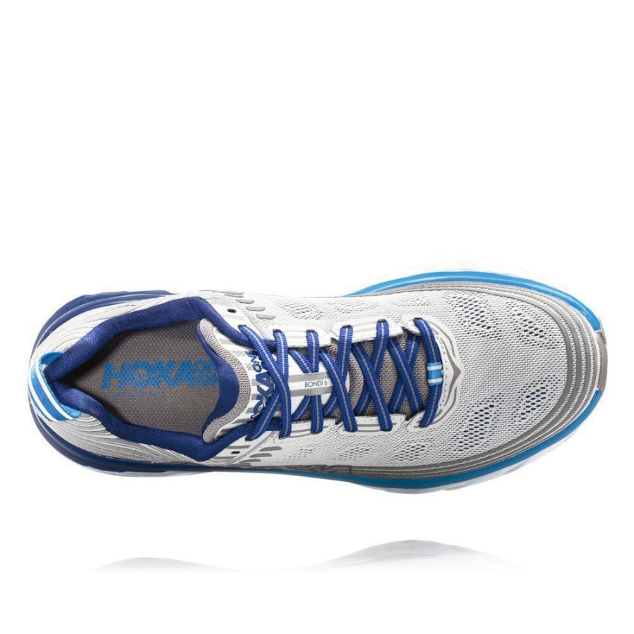 Men's Hoka Bondi 6 Sneakers Grey | US97WDUPT