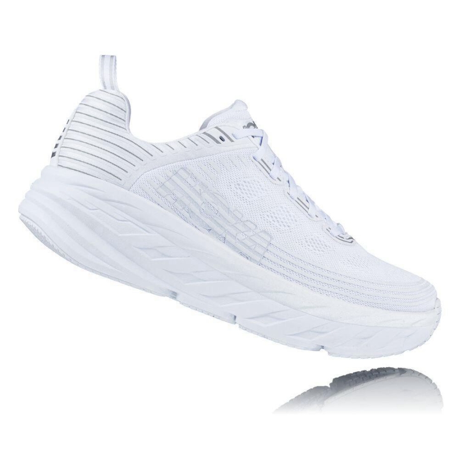 Men's Hoka Bondi 6 Sneakers White | US15NVAGR