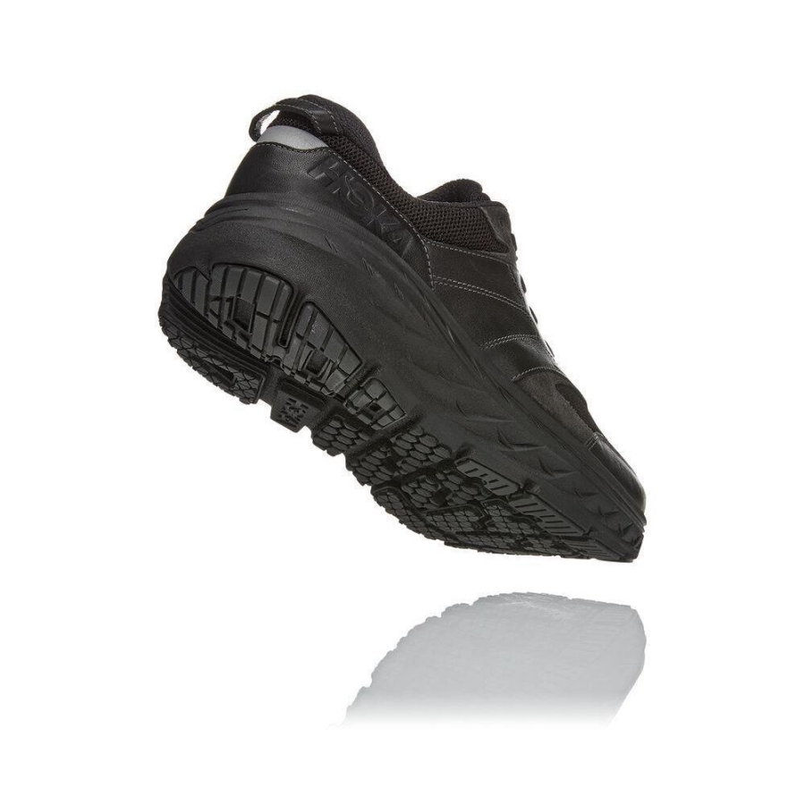 Men's Hoka Bondi L Walking Shoes Black | US39JFOYZ