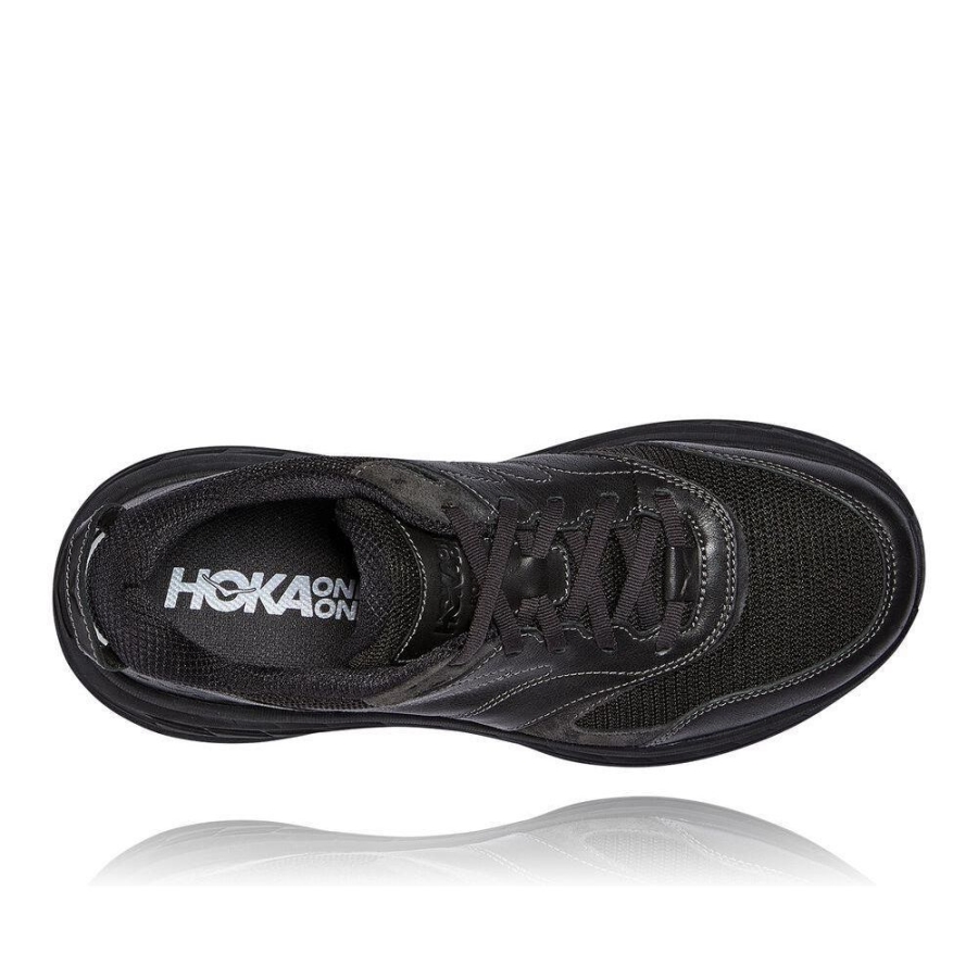 Men's Hoka Bondi L Walking Shoes Black | US39JFOYZ