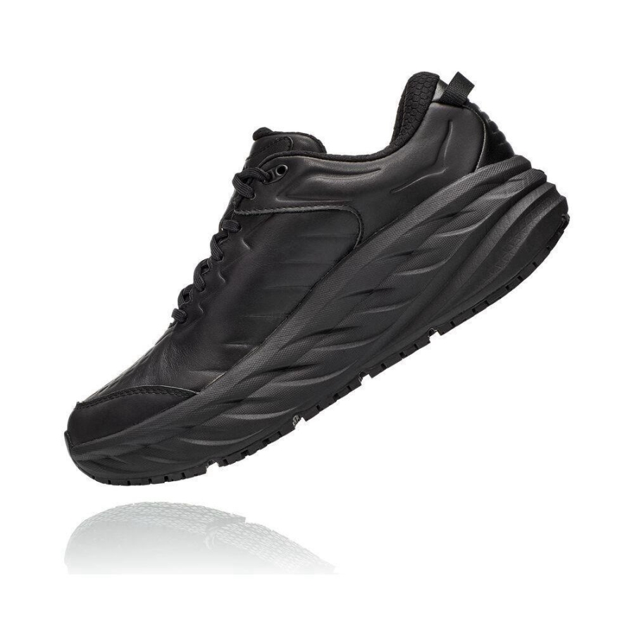 Men's Hoka Bondi SR Sneakers Black | US68PHGFD