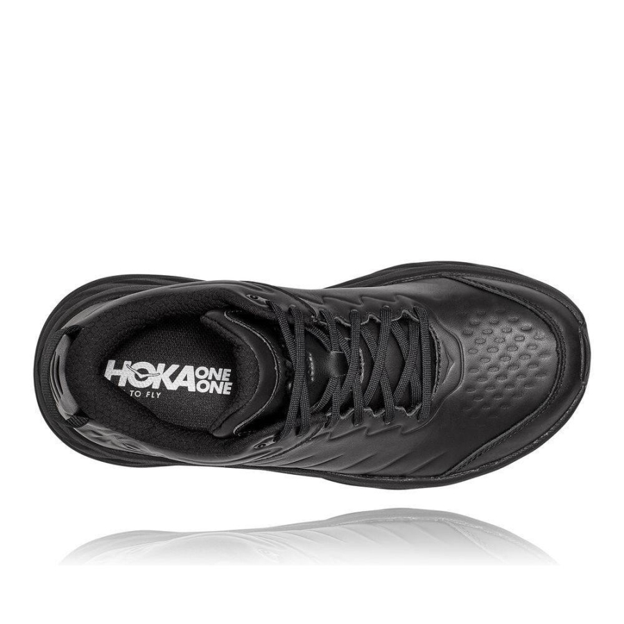 Men's Hoka Bondi SR Sneakers Black | US68PHGFD