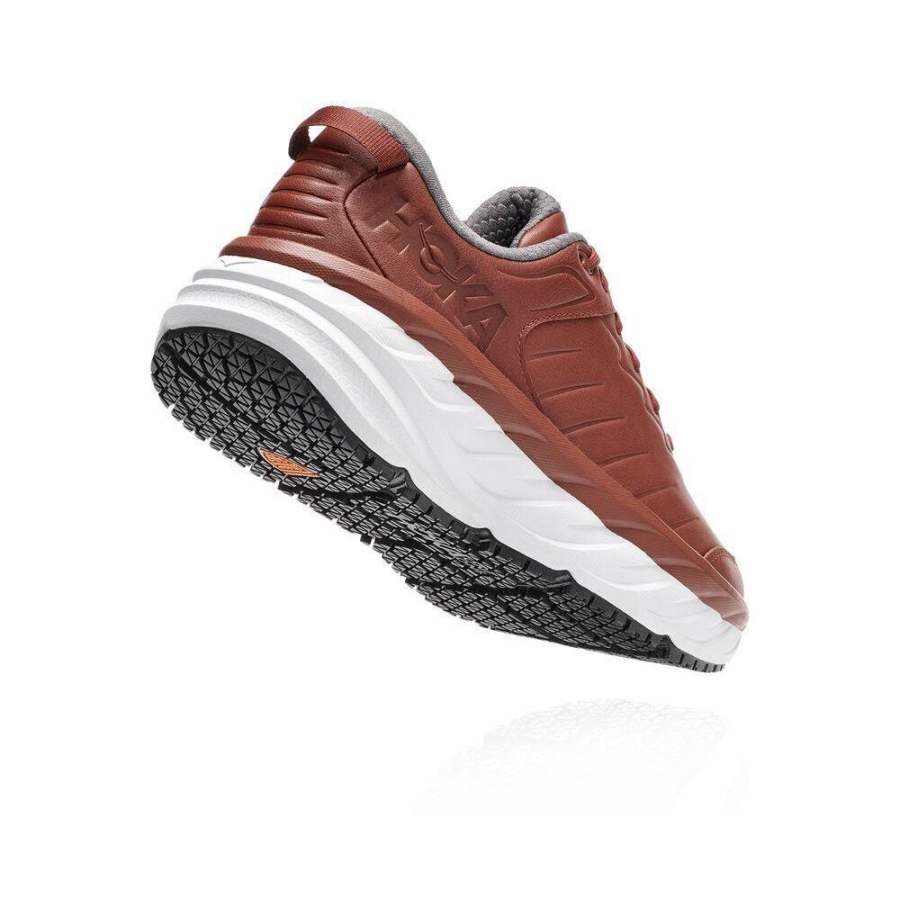 Men's Hoka Bondi SR Sneakers Brown | US41PELXZ