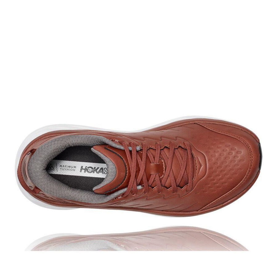 Men's Hoka Bondi SR Sneakers Brown | US41PELXZ