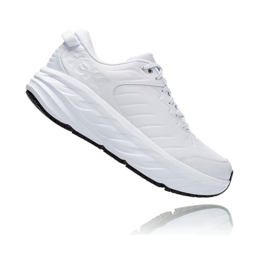 Men's Hoka Bondi SR Sneakers White | US72QHPWG