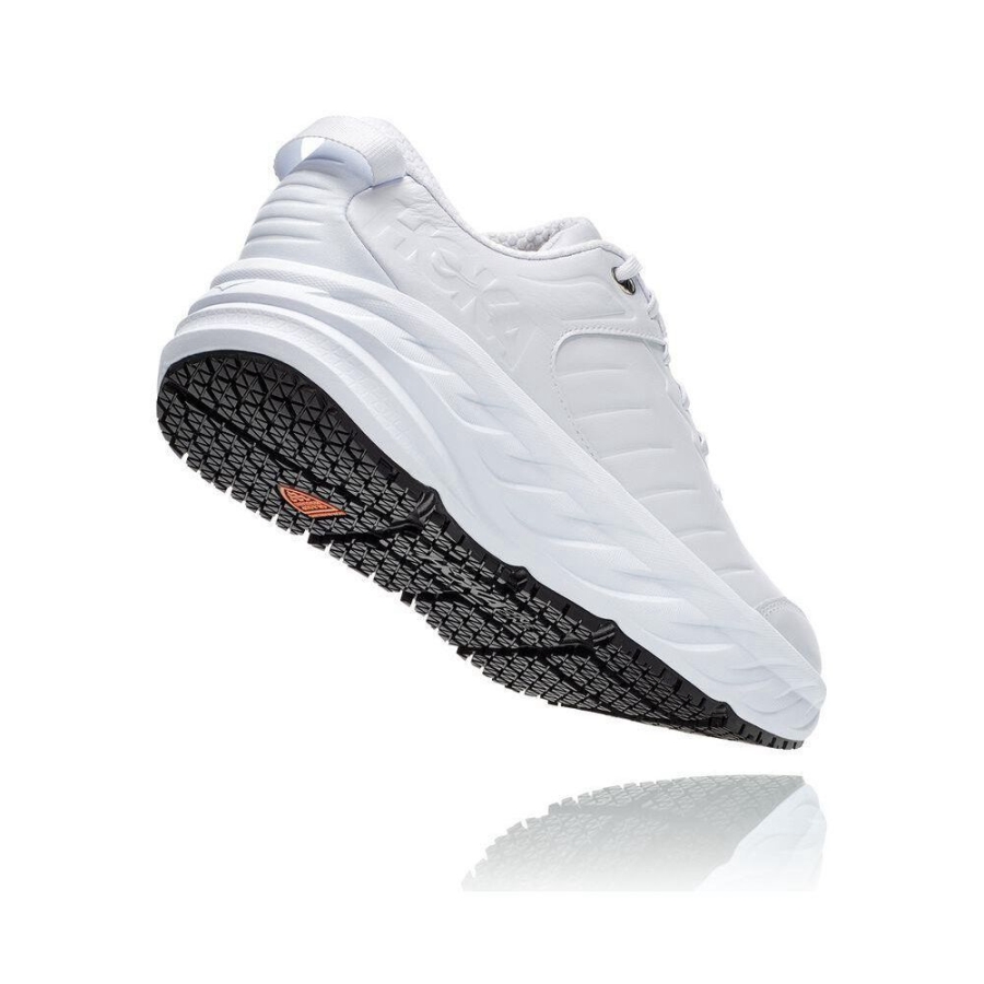 Men's Hoka Bondi SR Sneakers White | US72QHPWG