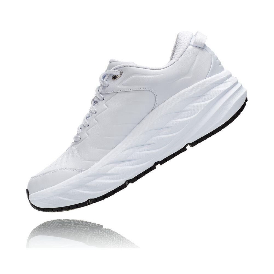 Men's Hoka Bondi SR Sneakers White | US72QHPWG