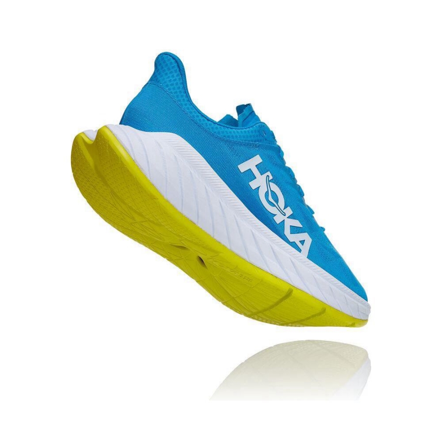 Men's Hoka Carbon X 2 Sneakers Blue | US07RWSYC