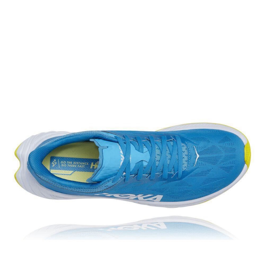 Men's Hoka Carbon X 2 Sneakers Blue | US07RWSYC