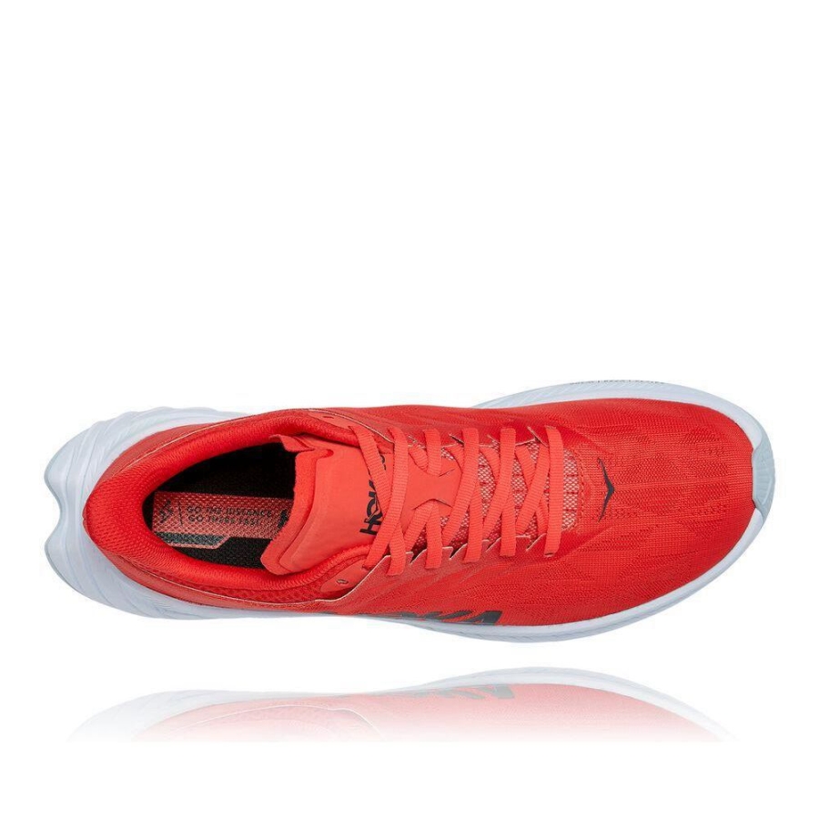 Men's Hoka Carbon X 2 Sneakers Red | US95XDKOQ