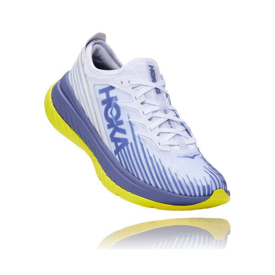 Men\'s Hoka Carbon X-SPE Road Running Shoes White / Blue | US70XKMUQ